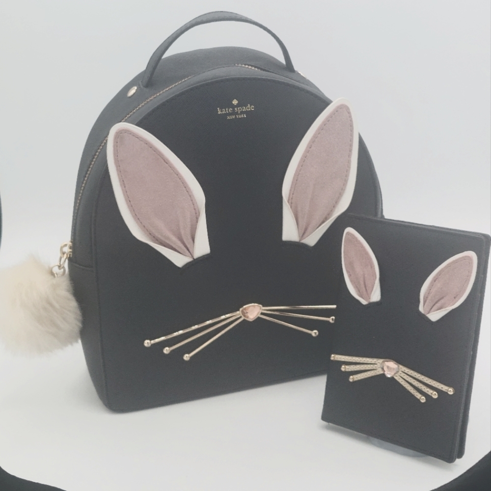 Kate spade hop to it rabbit Sammi backpack with matching wallet/passport. - Picture 1 of 9